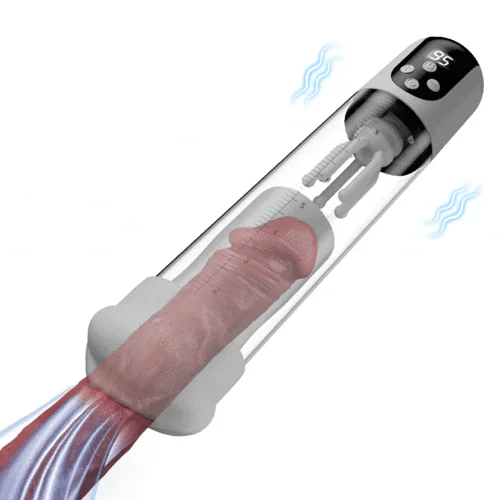 3-in-1 吸い振動増大トレーニングペニス増大ポンプ IPX6 ライフ防水