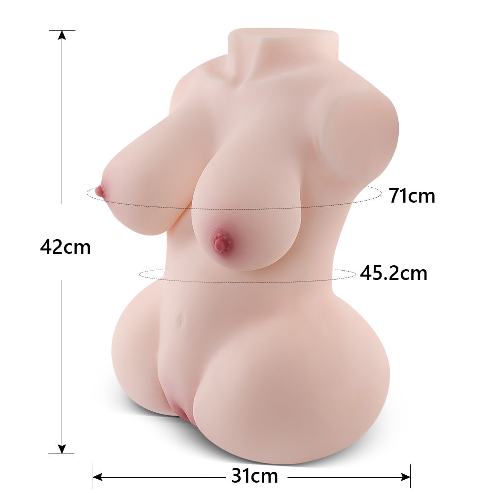 スーザン-8.8kg 小サイズ ソフトジェル胸と豊満なヒップ TPE素材 大型オナホール