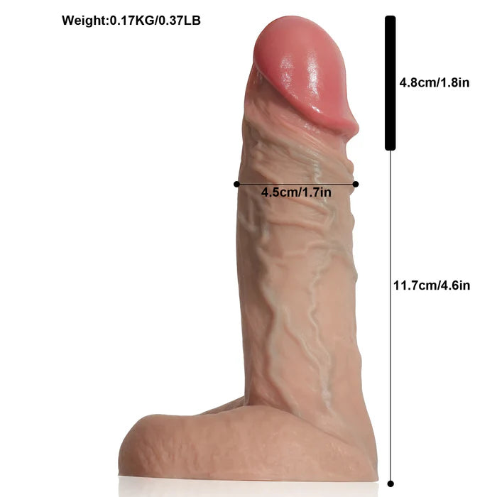 「密着小鋼砲」リアル生体スキン・プレミアム短型ペニススリーブ(ペニスサック)|長さ11.5cm×太さ4.3cm・小サイズ特化ショート設計・外陰衝突ボールアタック・最高級メディカルシリコン