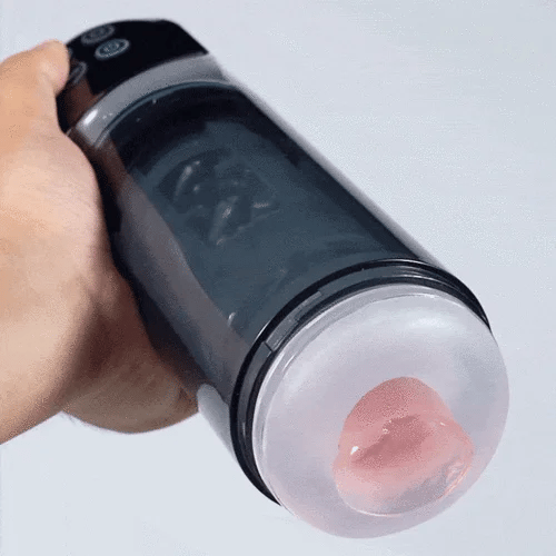 7回転×7吸引のW刺激 電動吸引回転ホール IPX7防水 透明舌舐め体験 電動ホール