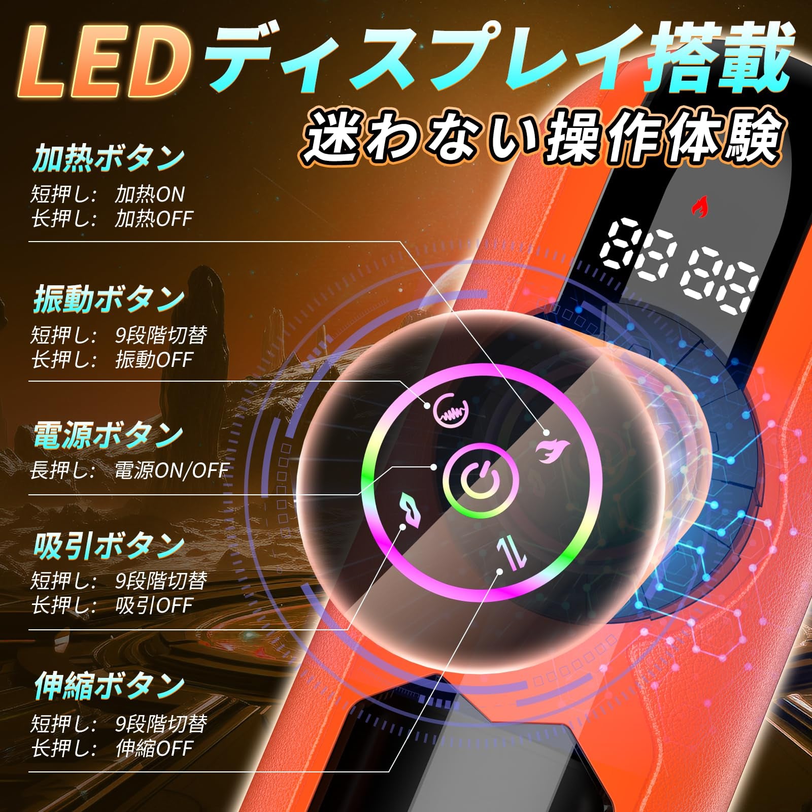 遠隔オナホの決定版!タイタン サイバーリミテッド - 5in1全自動(吸吸引/ピストン/振動/加熱/APP)45dB極静音・トレーニング液晶搭載・次世代スマート遠隔オナホ