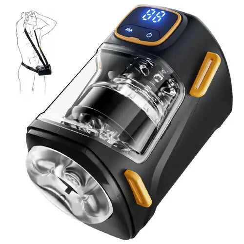 ウェアラブル9突きと振動、ハンズフリー男性ストローカー