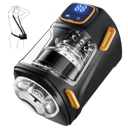 ウェアラブル9突きと振動、ハンズフリー男性ストローカー