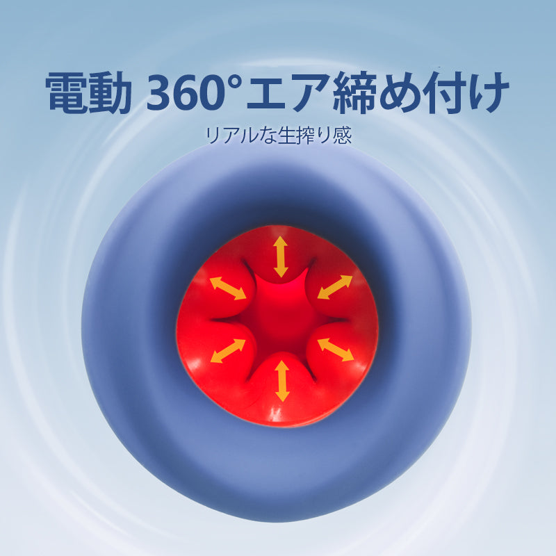 「サブマリン」IPX7完全防水水没対応・5速自動ピストン×7速振動・360°ハイブリッド筋肉緊縛吸引 全ウルトラシリコン装甲 オナホール