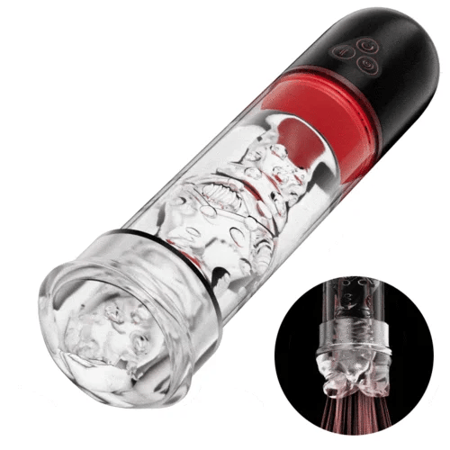 2-in-1振動吸引機能吸引ポンプマスターベーター