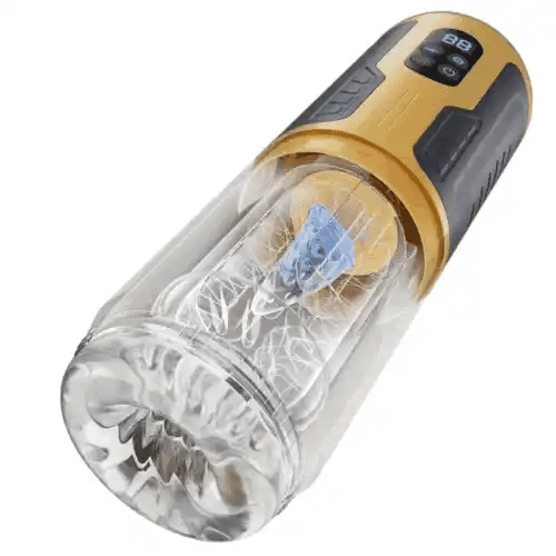 爆転フェラ電動オナホール 7段階のピストン回転＆振動 USB充電対応で快感を自在に調整