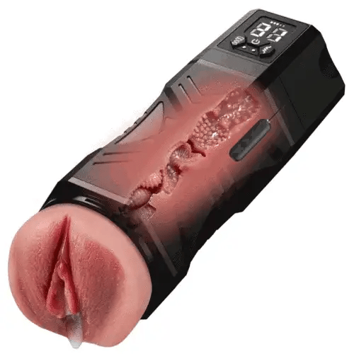 リアルなミルフ陰唇電気膣用マスターベーター、5つの吸引9振動モード