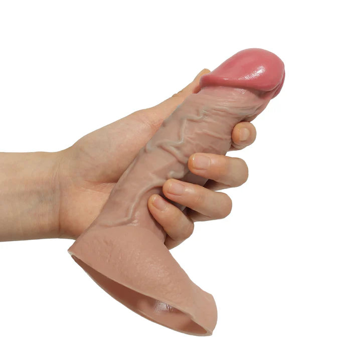 「密着小鋼砲」リアル生体スキン・プレミアム短型ペニススリーブ（ペニスサック）｜長さ11.5cm×太さ4.3cm・小サイズ特化ショート設計・外陰衝突ボールアタック・最高級メディカルシリコン