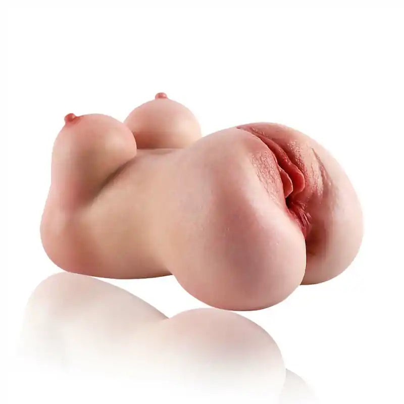 胸と腰の形状を再現したコンパクトなシリコン製リアルなオナニースリーブ。男性向けに特別設計。