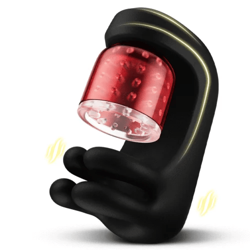 男性用亀頭トレーニング器・オナニー器具、9種類の咬合・回転・振動モードを搭載