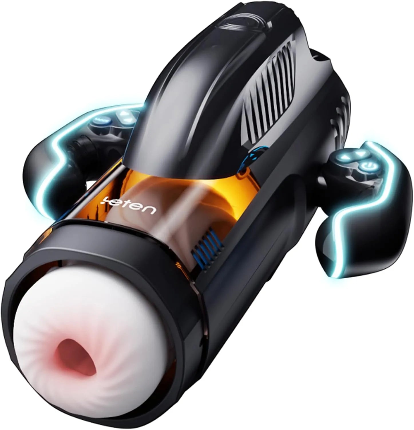 Leten バミューダストーム：吸引＆突き動作モード10種類、速度5段階、加熱ストローカー