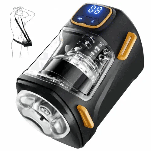 ウェアラブル9突きと振動、ハンズフリー男性ストローカー