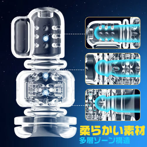 可動式ベルト穿戴型・9速大馬力ピストン×激振シンクロ - 双手完全放空＆2.6lbs重撃肉感ホールドの最高峰ウェアラブルピストンオナホ