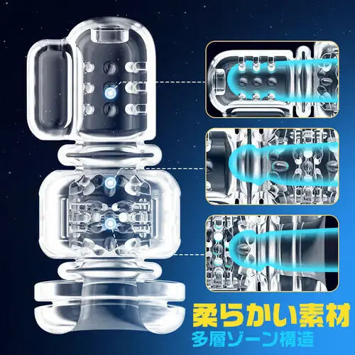 ウェアラブル9突きと振動、ハンズフリー男性ストローカー