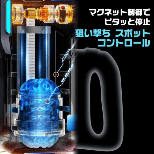 700発/分オーバーピストン×W仕様貫通ゲルスリーブ - 双手操縦ハンドル＆スマホホルダー搭載の最高峰自動貫通オナホ