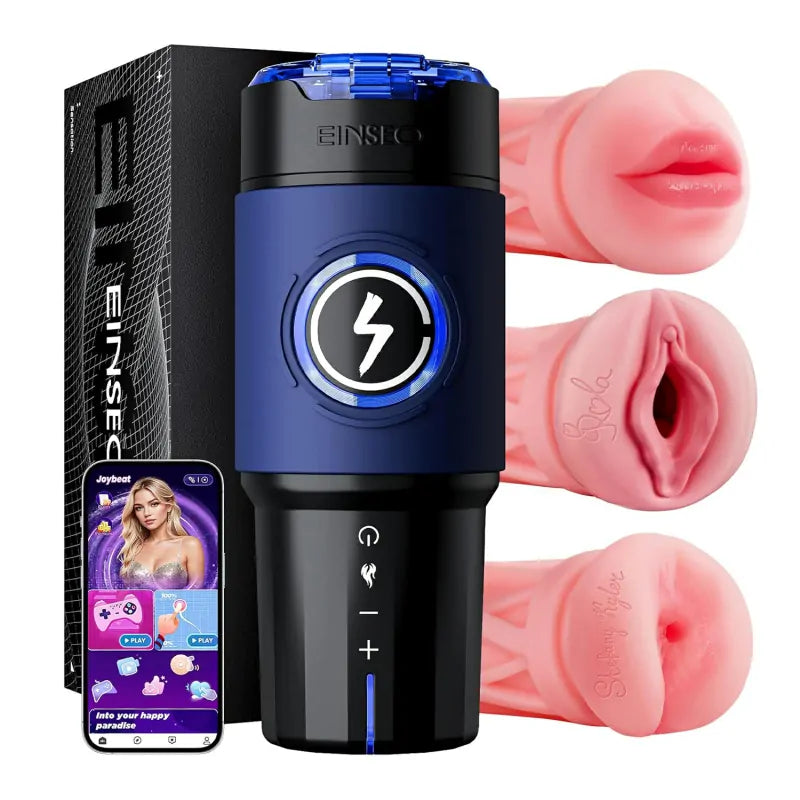 赤外線温感 電動オナホール 3インターチェンジブルスリーブ＆アプリ連動