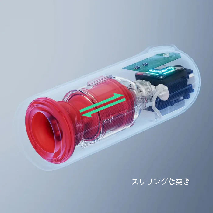 「サブマリン」IPX7完全防水水没対応・5速自動ピストン×7速振動・360°ハイブリッド筋肉緊縛吸引 全ウルトラシリコン装甲 オナホール