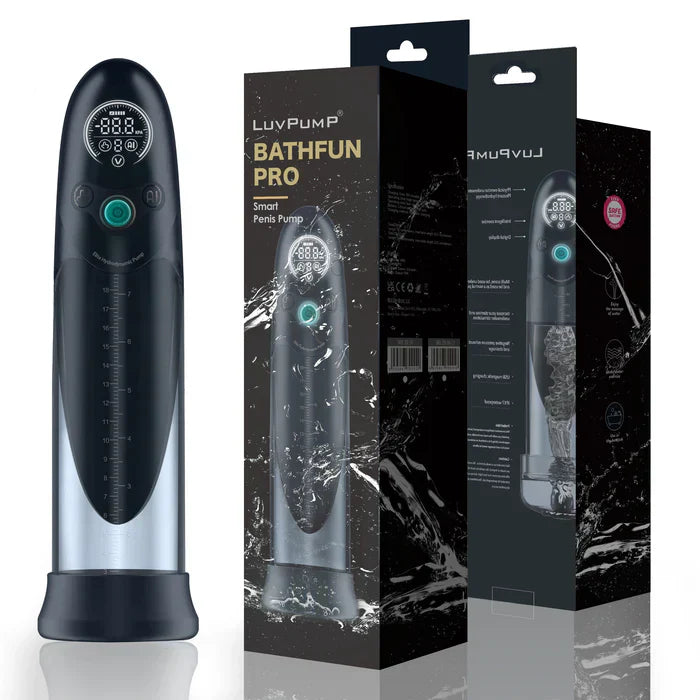 「スマートハイドロ」AI自動制御ペニスポンプ｜温水ハイドロ＆空気ドライ両用・IPX7完全防水・LCD液晶・お風呂で使える最高峰スパ調教