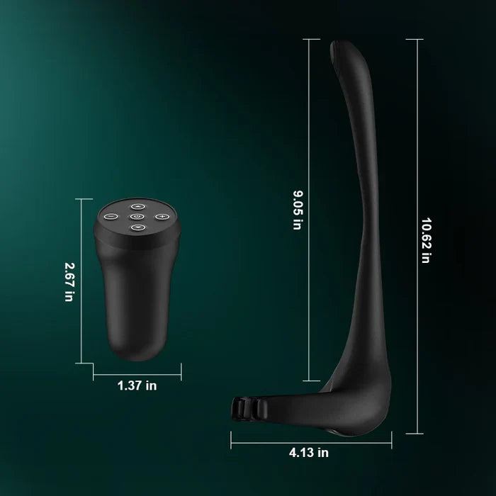 「トリニティプロ」3-in-1ペニスリング・前列腺マッサージャー 会陰刺激 双発独立モーター 4段階ベルト調節 無線リモコン 鎖精延時 完全防水