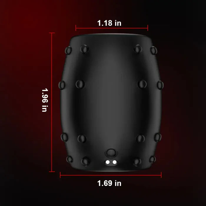 「デュアルスリル」2-in-1ペニスリング＆局部延長スリーブ 10種振動モード カップル共欢 Gスポット突起矩阵 液状シリコン 鎖精延時 完全防水